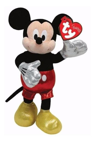 Imagem 1 de 3 de Pelucia Ty Beanie Babies Disney Mickey Mouse 20cm Dtc