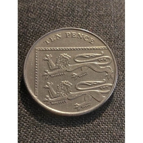 Moneda De R. Unido 10 Penique Año 2013 Acero Niquelado 