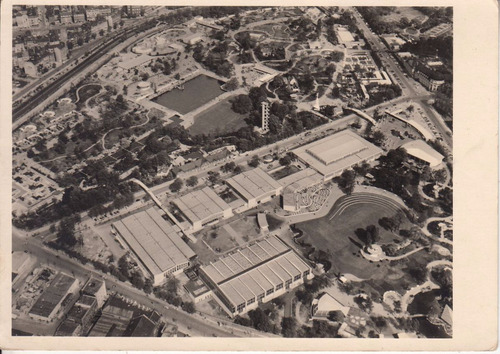 1953 Postal Hamburgo Parque Plantas Y Flores Planten Blomen