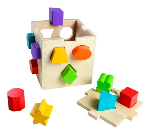 Acool Caja Inteligente Madera Figuras Encastre Ac7662