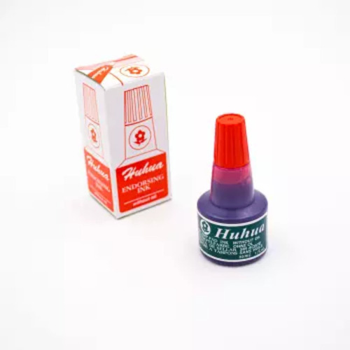 Tinta Para Tampon Color Rojo 30ml Huhua