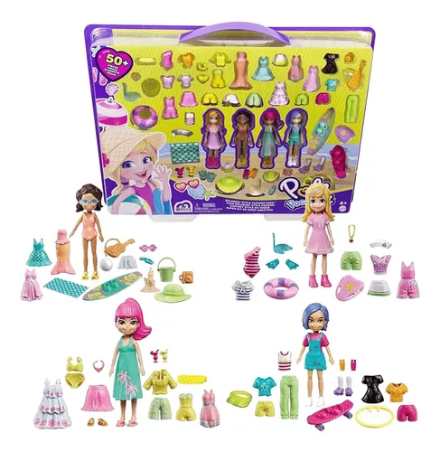 Conjunto Boneca E Acessórios - Polly Pocket - Armário Fashion