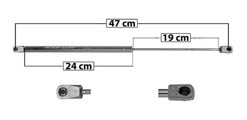 Amortiguador Vidrio Izq/der Jeep Grand Cherokee 94-98 Spart