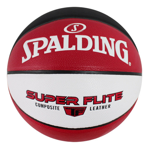 Balón Spalding Basquetbol Super Flite #7 Piel Sintética Rjo