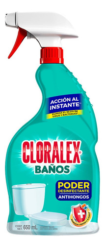 Limpiador De Baños En Spray Cloralex Antihongos 650ml