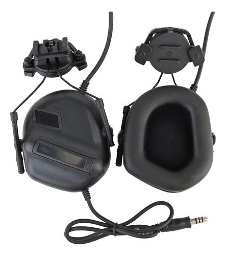 Auriculares Radio Ptt Con Microfono Casco Táctico Militar