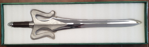 Motu He-man Espada Del Poder Power Sword Prop Escala 1:1 Color Plateado