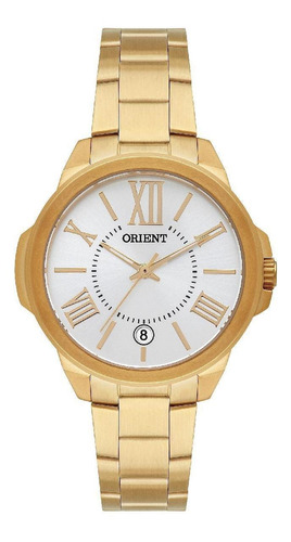 Relógio Orient Feminino Dourado Fgss1214 S3kx Aço Inox