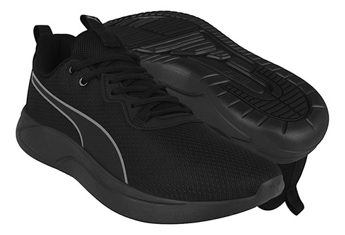 Tenis Caballero Correr Puma Resolve 37703601 Textil Negro