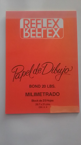 Pack 10 Block Papel De Dibujo Bond Milimetrado Din A4 25 H