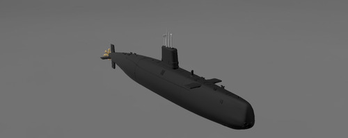 Ssn Hms Conqueror 1/200 Impreso En 3d