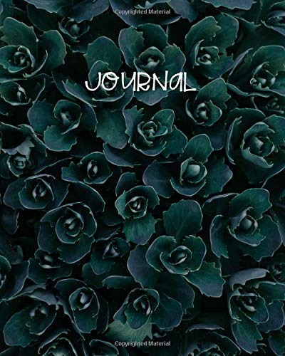 Journal Blank Lined Notebook 8x10 Succulent Cactus Garden Bl