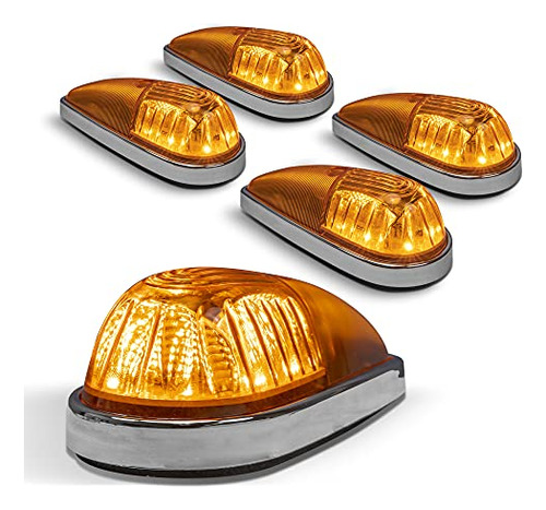 True Mods Amber Led Teardrop Cab Marker Lights Kit [chr...