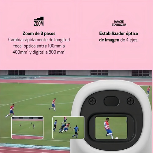 Canon PowerShot Zoom compacta color blanco
