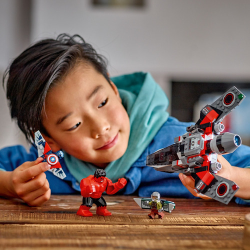 Lego Marvel Batalla Del Capitán América Y Hulk Rojo 76292