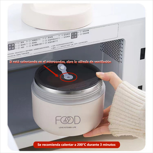 Caja Fiambrera 5 Pz Kit, Contenedor Comida + Cubiertost