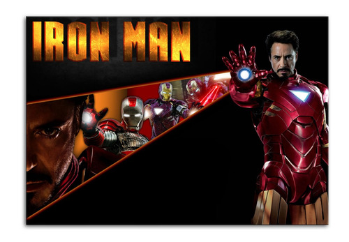 Quadro Iron Man Decorativo Personalizado Em Mdf