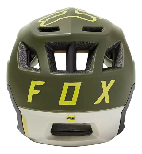 Capacete Bike Mtb Enduro Fox Dropframe Mips Verde Eucalipto
