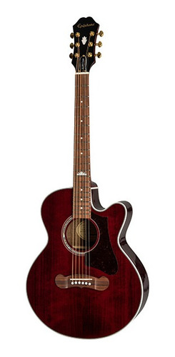 Violao EpiPhone J-200 Ec Studio Parlor Solid Top - Wine Red