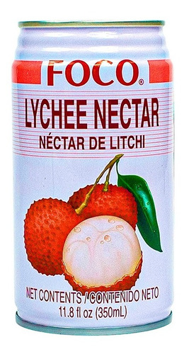 Bebida Marca Foco Sabor Lychee De 350ml Caja C/24 Pzs