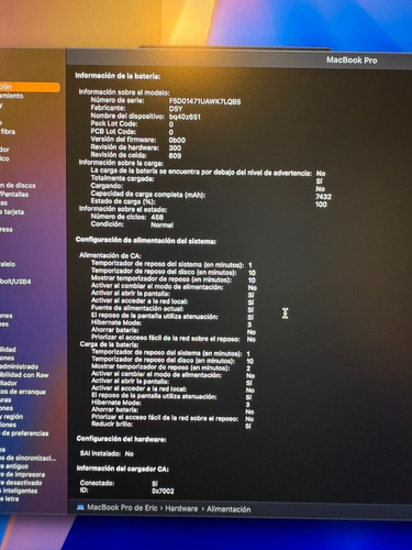 Macbook Pro (16 Pulgadas, Intel Core I7, 512 Gb Ssd, 16 Gb ) (Usado)