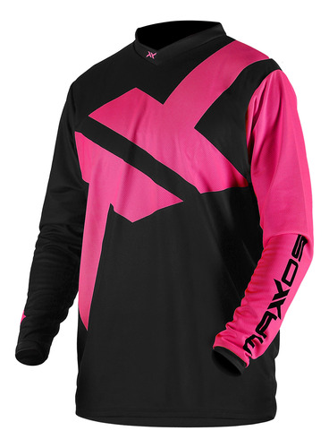 Camisa Motocross Cross Icon 23 Rosa Off Road Trilha