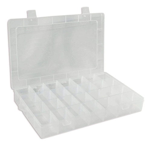 Caja Transparente Organizadora 28 Divisiones 35x22x5 Cms