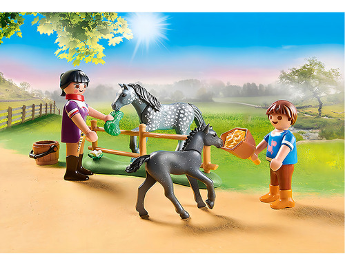 Playmobil Cafe Patio Dos Poneis, 2143