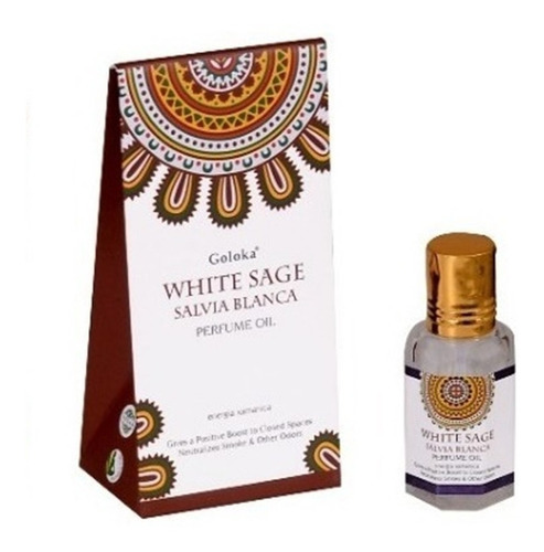 Óleo Perfumado Indiano White Sage Goloka 10ml Full