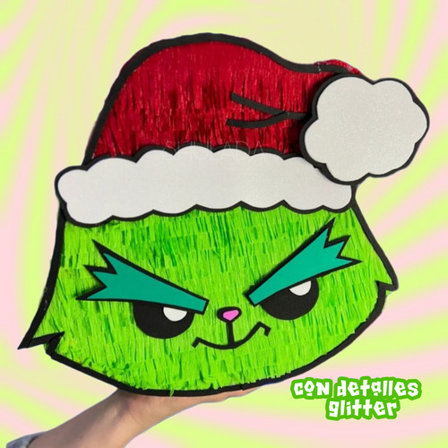 Mini Piñata Grinch Posadas Navideñas Regalo Navidad