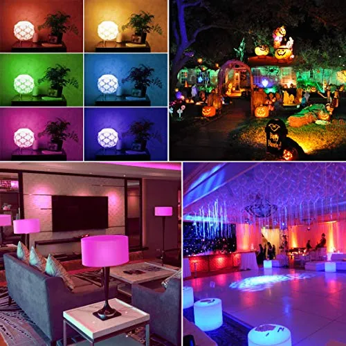 Color Changing Light Bulb, Rgb Led Light Bulbs With Rem...