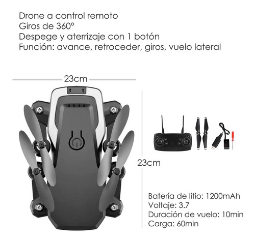 Drone Vak K3 Hover Acrobacias 6 Ejes 360 Foldable