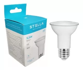 Kit 4 Lâmpada Par 20 Eco Stella 5,5w 4000k 550lm Sth9020/40 Cor Da Luz Branco-neutro 110v/220v