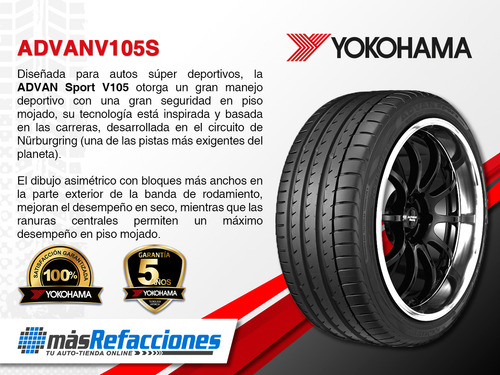 Llanta Yokohama 285/35zr19 Advanv105s 99 (y) Yokohama
