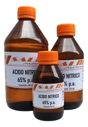 Ácido Nítrico 65% P. A. X100 Ml