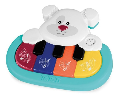 Teclado Piano Musical Pets Com Som Luz Tateti Brinquedo BebĂȘ