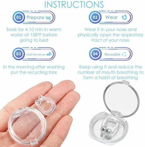 Kit3 Silent Sleep Silent Snore - Tapón Nasal Antirruido