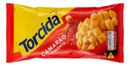 Salgadinho de Trigo Torcida camarão com pimenta 70 g