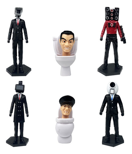 Figuras De Toilet Man Y Monitor Man, Adornos De Titán, 6 Pie