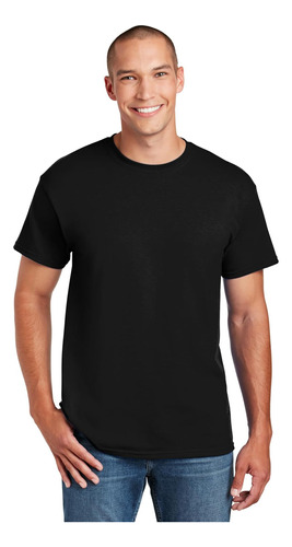 Gildan Camiseta Clásica Dryblend Para Hombre, Negro, Grande