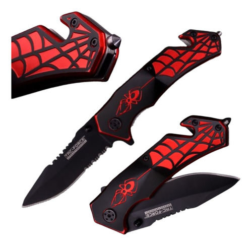 Navaja Cuchillo Rescate Asistida Spider Tac Force