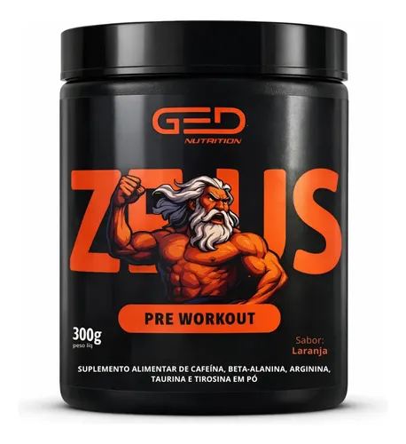 Pré-treino Zeus 300g Sabor Laranja - Pre Workout | MercadoLivre