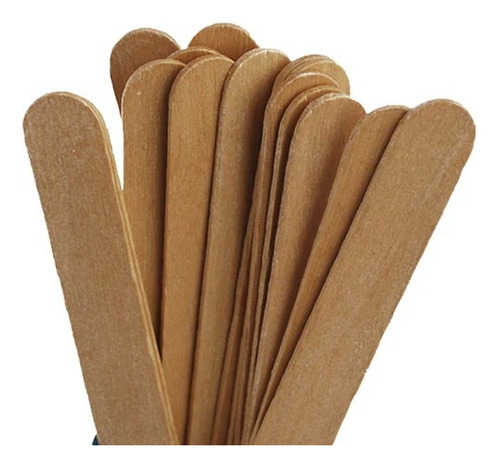 Palos De Paleta Planos De Madera Abatelenguas Natural 5kg 