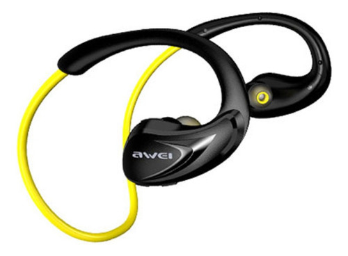 Fone De Ouvido Sem Fio Bluetooth Awei A880bl Sports Ipx4 Cor Amarelo Cor Da Luz Amarelo