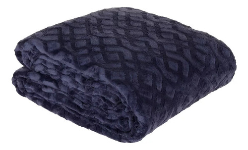Cobija Soft Flannel Fleece 250 Gr Nightsadow Blue Sencilla