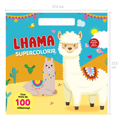 Supercolorir - Lhama, De Mammoth World. Editora Girassol, Capa Mole Em Português