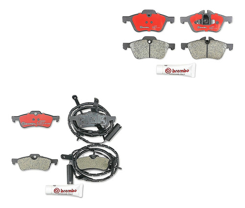 Balatas Bajos Metales Del + Tras Mini Cooper 02 Al 08 Brembo