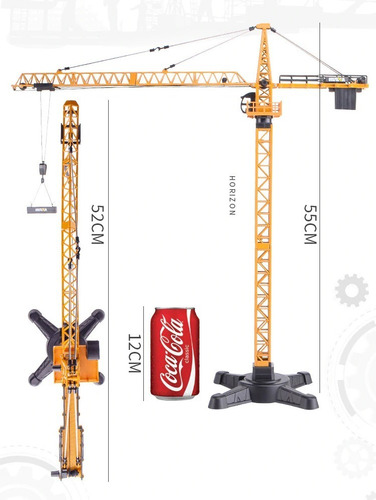 Grúa Torre De Escala 1:50 Alta Simulación De Ingeniería Huin