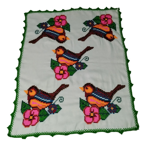 1 Servilletas Artesanales Oaxaqueñas Bordada A Mano Tejido .