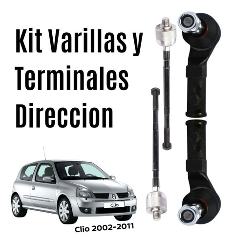 Terminales Y Varillas Dir. Hidraulica Clio 2008 Safety